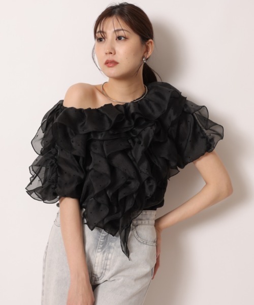 Mystrada（マイストラーダ）の「フリルシアーブラウス（シャツ