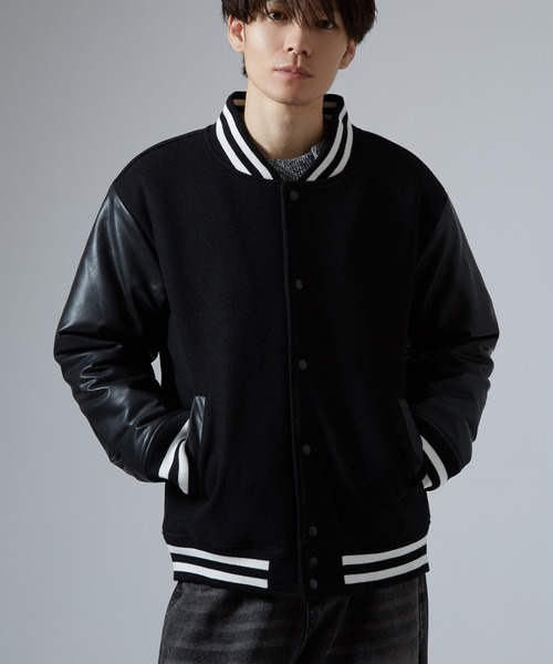 セール】メルトン スタジャン（ブルゾン）｜improves（インプローブス