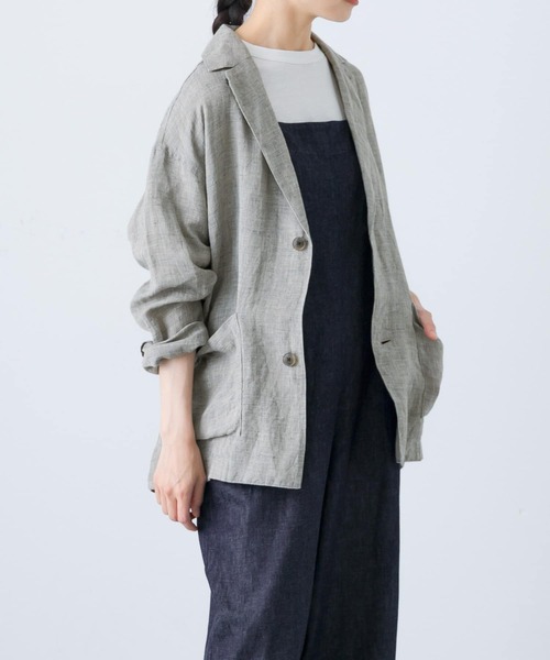 かぐれ（カグレ）の「リネンテーラードジャケット（テーラード