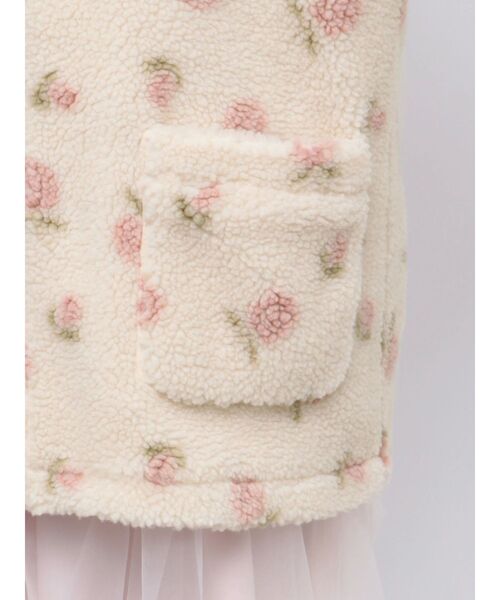 merry jenny（メリージェニー）の「flowerボアブルゾン / 花柄ボア