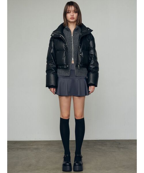 EMODA（エモダ）の「フェイクレザーショートダウン（ダウンジャケット