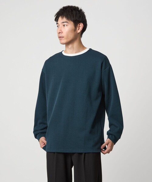 セール】ハーフゲージ ダブルフェイス ノーカラー カットソー（Tシャツ