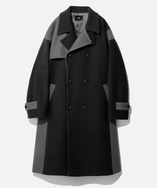 HARE（ハレ）の「ウーリーテックハイショクダブルコート(HARE)（ステン