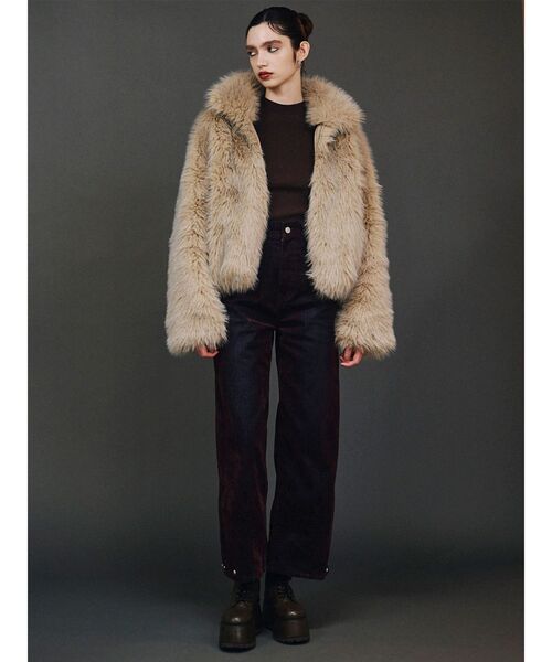 MURUA（ムルーア）の「MIXフェイクファーブルゾン（ブルゾン）」 - WEAR