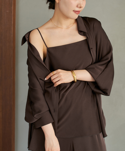 dull satin キャミソール（キャミソール）｜Plage（プラージュ）の