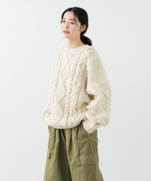 かぐれ（カグレ）の「ペルーアランクルーネックニット（ニット