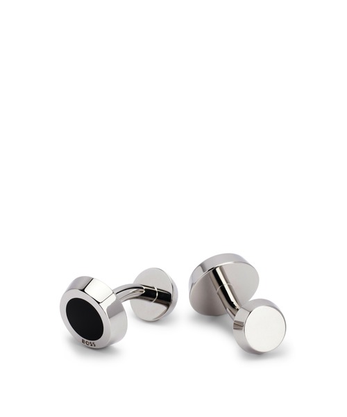 エナメル ラウンドロゴ カフスボタン（カフリンクス）｜BOSS（ボス）の