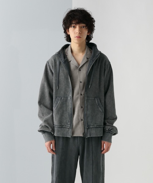 セール】【SET UP対応 UNDERGROUND MODE】ピグメントZIPパーカー(HARE