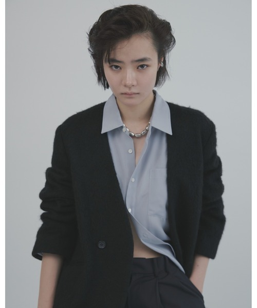 MIESROHE（ミースロエ）の「シャギーノーカラージャケット（テーラード