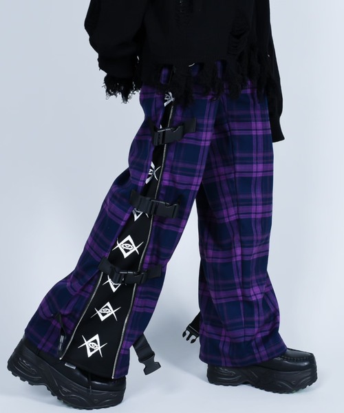 REFLEM（レフレム）の「『REFLEM/レフレム』ベルト付きサイドZIPパンツ