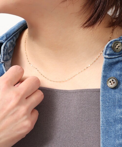 10K ペタルチェーン40㎝ ネックレス（ネックレス）｜NOLLEY'S