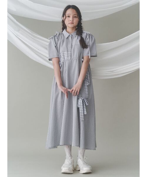 merry jenny（メリージェニー）の「ギンガムチェックリボンドロスト