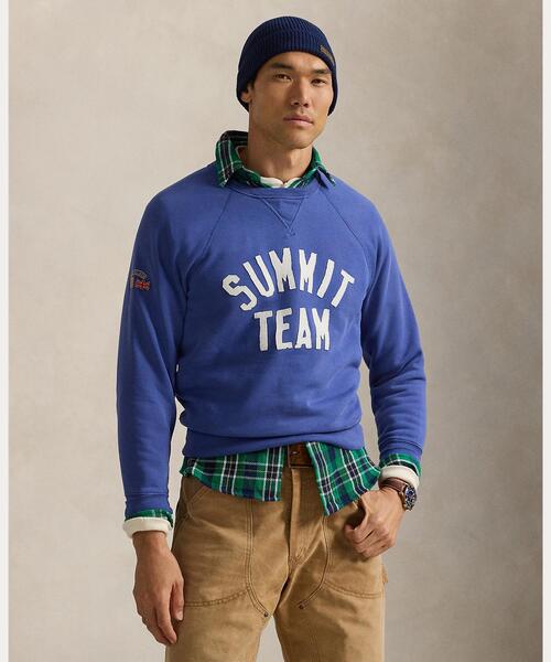 ラルフローレン グラフィック フリース スウェットシャツ M 新品24AW