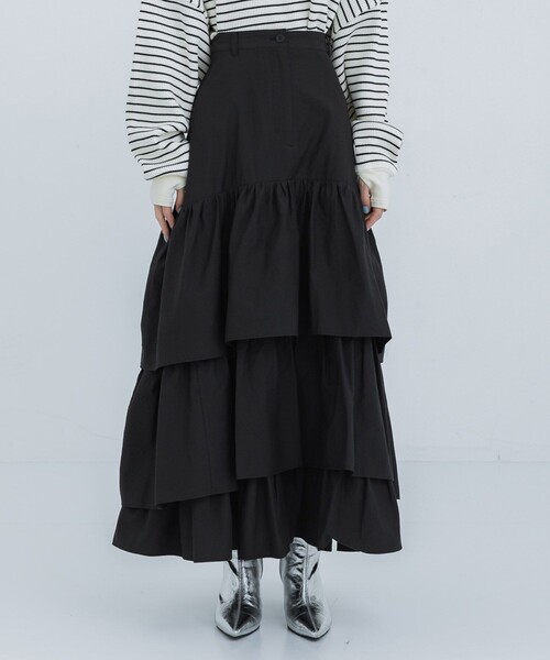 CLANE（クラネ）の「【CLANE/クラネ】VOLUME FRILL SKIRT/ボリューム