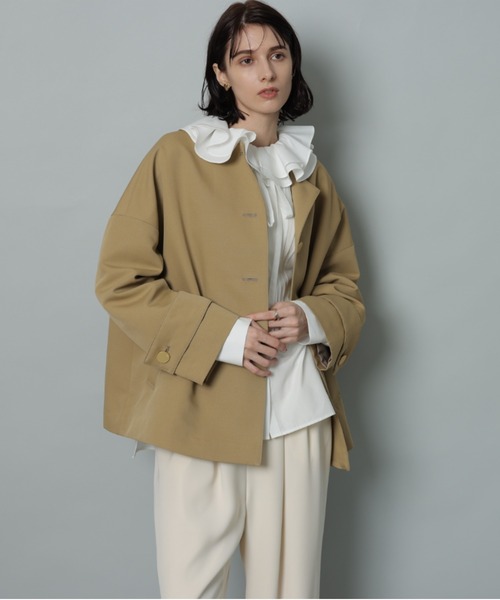 CADUNE（カデュネ）の「ノーカラートレンチ（ダウンジャケット/コート
