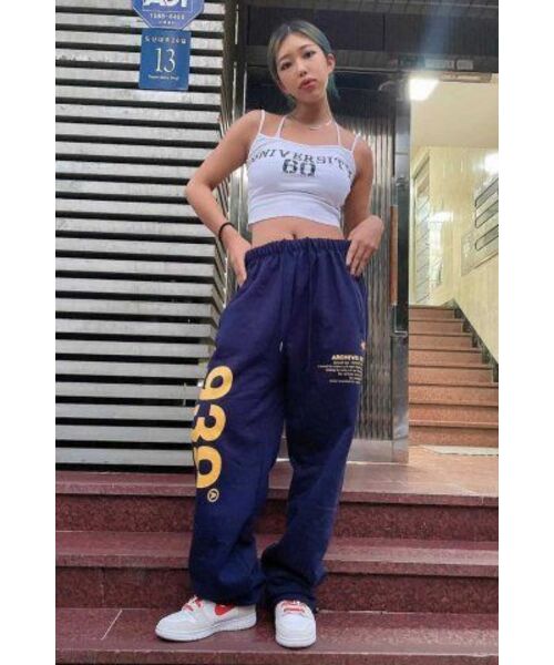 セール】939 LOGO SWEAT PANTS(NAVY)（スウェットパンツ）｜ARCHIVE