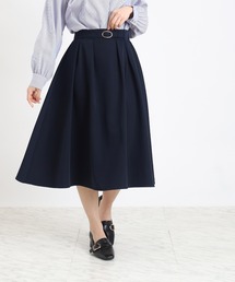 コムデギャルソン】ポルカドットタックフレアスカート ミモレ丈