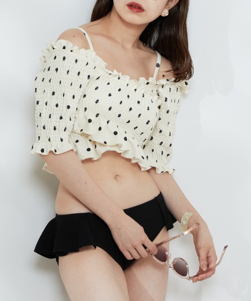 Chico（チコ）の「【水着/トップス/WEB限定】シャーリングクロス