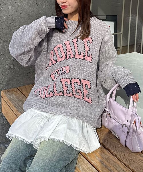 セール】モールカーブカレッジニット（ニット/セーター）｜CIAOPANIC