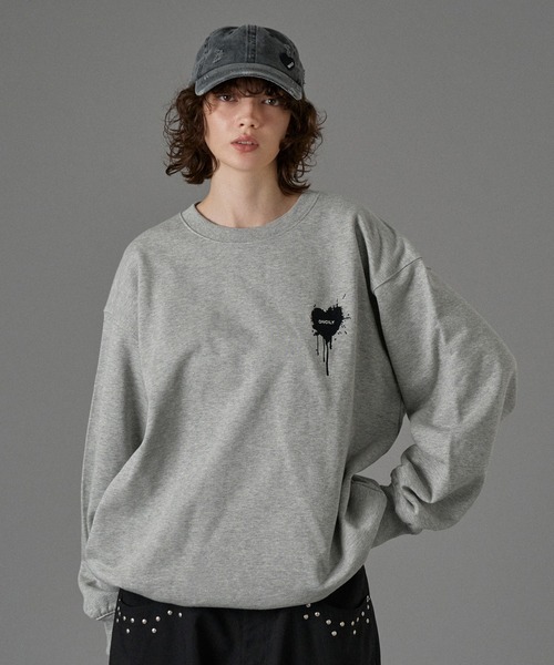 26SS HEART LOGO DRAW CODE SWEAT / ハートロゴドローコードスウェット