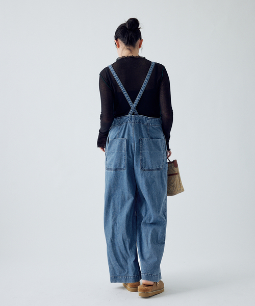 IENA（イエナ）の「デニムVネックオールインワン（つなぎ
