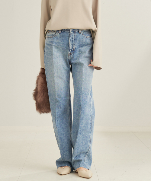 plage（プラージュ）の「R'IAM スラックスDENIM（デニムパンツ）」 - WEAR