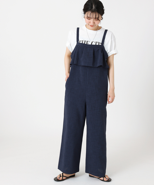 B.C STOCK（ベーセーストック）の「ラッフルサロペット（サロペット