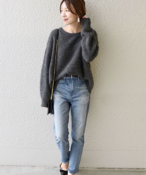 SHIPS（シップス）の「ヘアリークルーネックプルオーバー◇（ニット