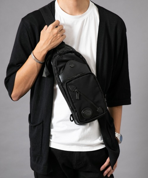 Orobianco/オロビアンコ】BLACK-LINE IBRIDELLO-HZ8 ボディバッグ