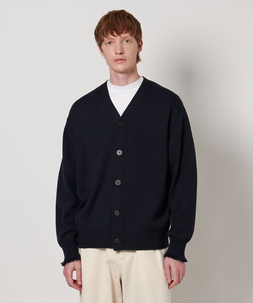 セール】＜LOEFF＞9ゲージ フリンジ カーディガン UNISEX（ニット