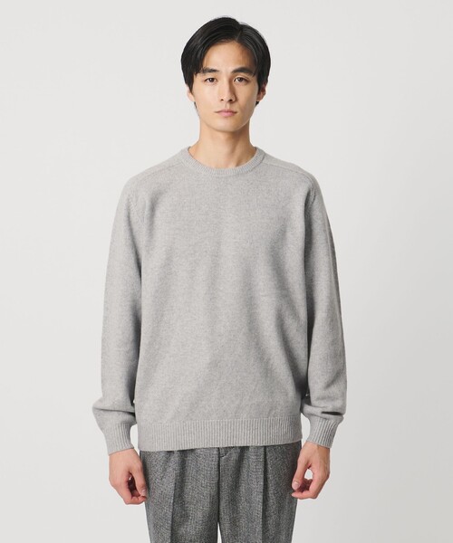 セール】ウール カシミヤ ミドルゲージ クルーネック ニット（ニット