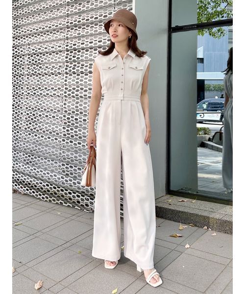 SNIDEL（スナイデル）の「トレンチディテールオールインワン（つなぎ