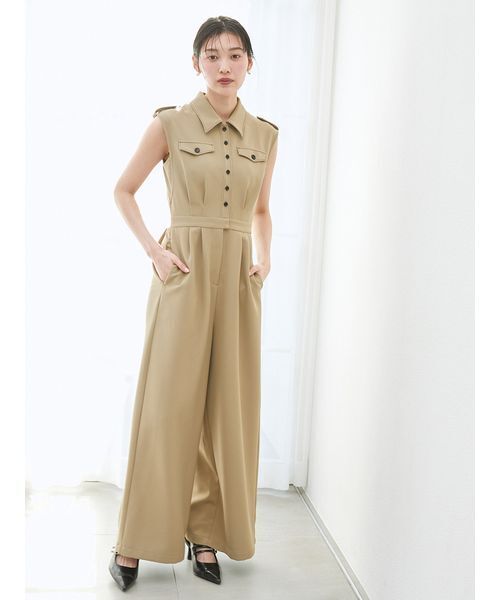 SNIDEL（スナイデル）の「トレンチディテールオールインワン（つなぎ