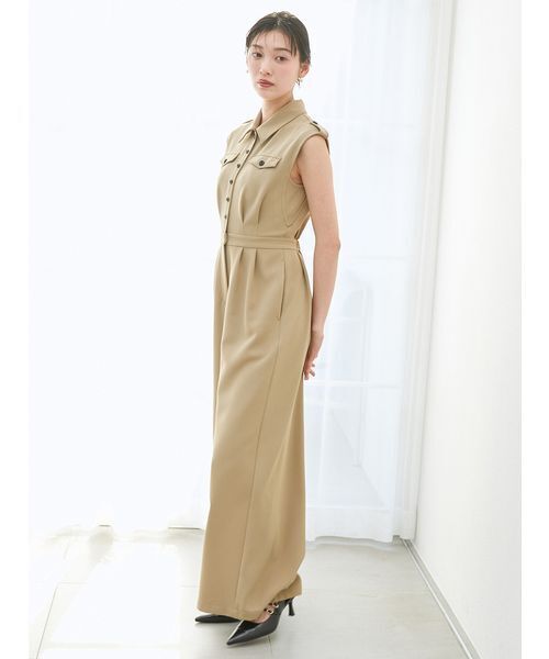 SNIDEL（スナイデル）の「トレンチディテールオールインワン（つなぎ