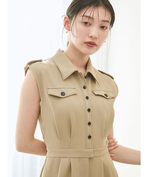 SNIDEL（スナイデル）の「トレンチディテールオールインワン（つなぎ