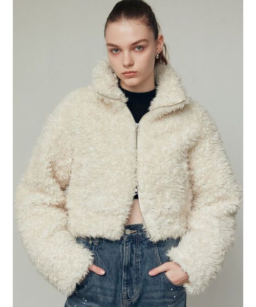 EMODA（エモダ）の「シングルミニボアブルゾン（ブルゾン）」 - WEAR