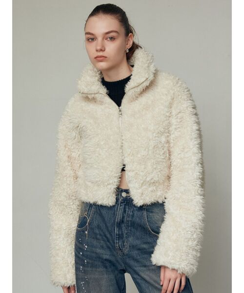 EMODA（エモダ）の「シングルミニボアブルゾン（ブルゾン）」 - WEAR