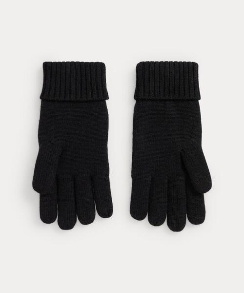 NY パッチ フリースラインド ウール グローブ（手袋）｜POLO RALPH