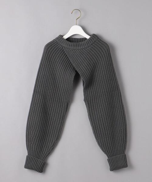 HYKE（ハイク）の「＜HYKE（ハイク）＞リブ スリーブ □□□☆（ニット