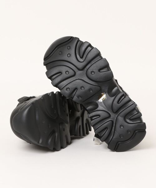 軽量/260g/厚底/5cm/カップインソール】厚底スニーカー ALL BLACK