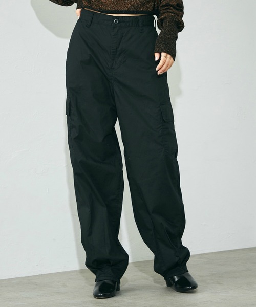 セール】Lee/リー カーヴィー ワイドカーゴパンツ デニム・カラー