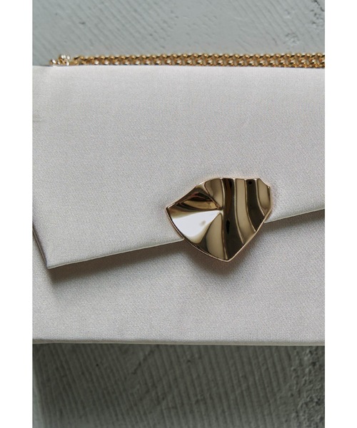 ブラスカットフラップバッグ 結婚式 二次会 お呼ばれ フォーマル