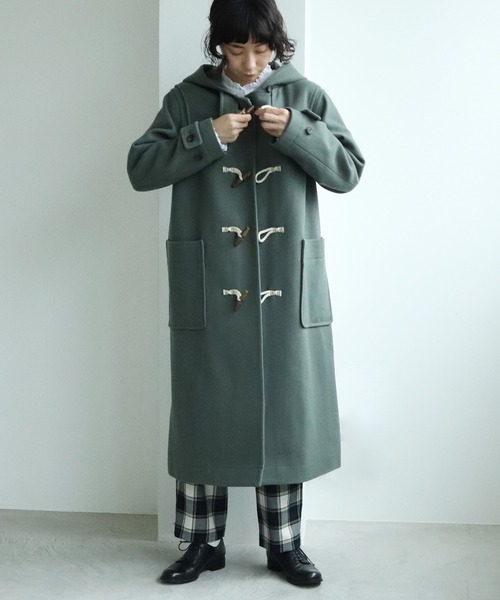 yuni（ユニ ）の「super100 Wool ロングダッフルコート（ダッフル