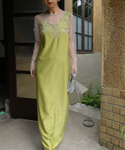 Ameri（アメリ）の「UND RENEE CUTWORK DRESS（ワンピース）」 - WEAR