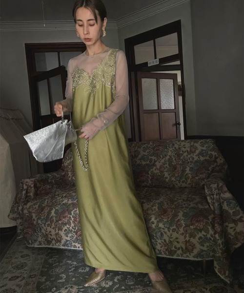 Ameri（アメリ）の「UND RENEE CUTWORK DRESS（ワンピース）」 - WEAR