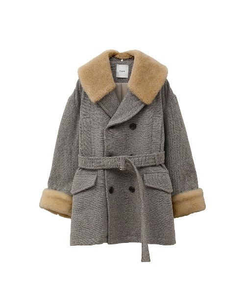 CLANE（クラネ）の「CLANE/クラネ/BOA COLLAR MILITARY COAT（その他