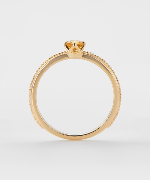 agete アガット K10 シトリン リング アガット K10 ゴールドリング