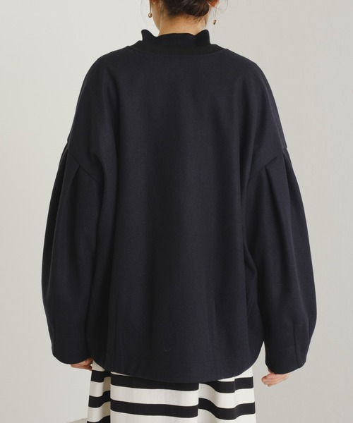 BEARDSLEY（ビアズリー）の「袖パフジップブルゾン：すぐにお届け