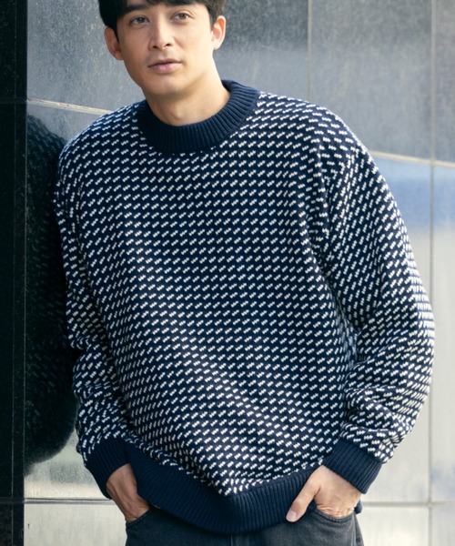 セール】【JAPAN EDITION】ウェイン・セーター・バーズアイ（ニット