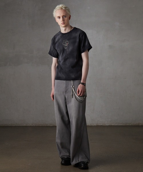 GRANCY（グランシー）の「【GRANCY】Skull Rhinestone Design T-shirt